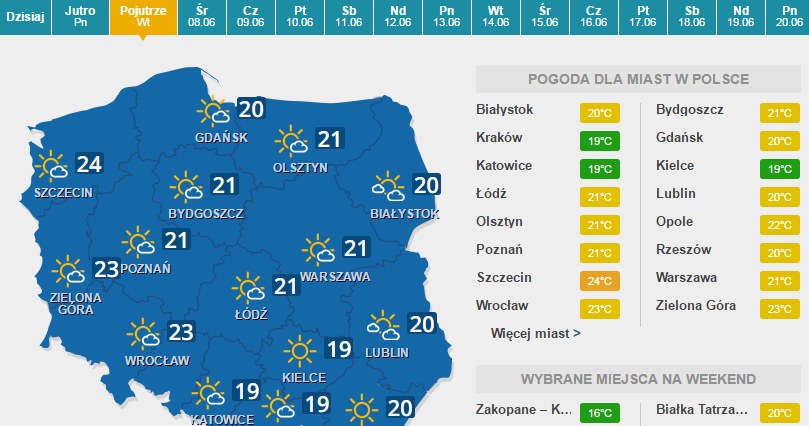 Wtorek /INTERIA.PL