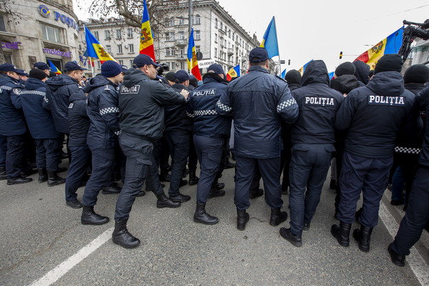 Wtorkowy protest w stolicy Mołdawii, Kiszyniowie /DUMITRU DORU /PAP/EPA