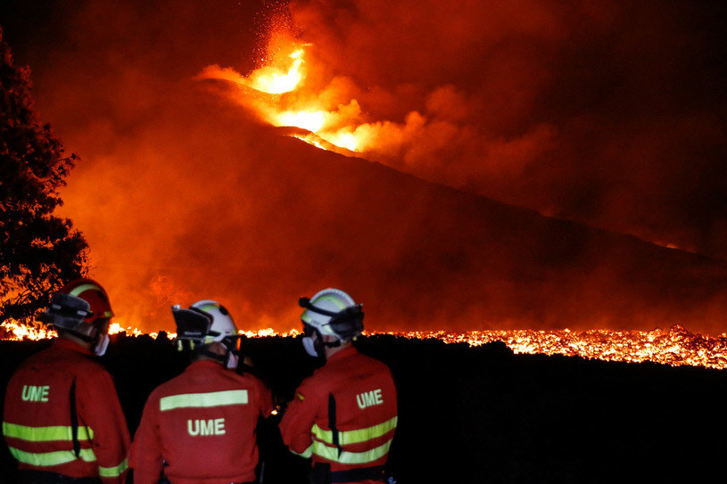 Wulkan Cumbre Vieja na La Palmie /LUISMI ORTIZ/AFP /East News