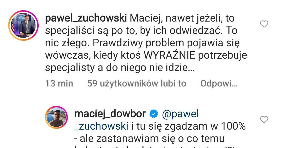 www.instagram.com/maciej_dowbor/ /Instagram /Instagram