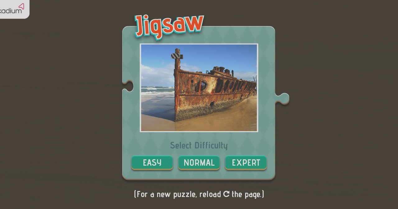 Wybór poziomu gry puzle online Jigsaw /Click.pl