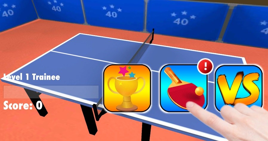 Wybór rodzaju rozgrywki gry online za darmo Table Tennis Pro /Click.pl