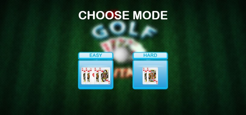 Wybór trybu gry online za darmo Pasjans Golf Solitaire /Click.pl