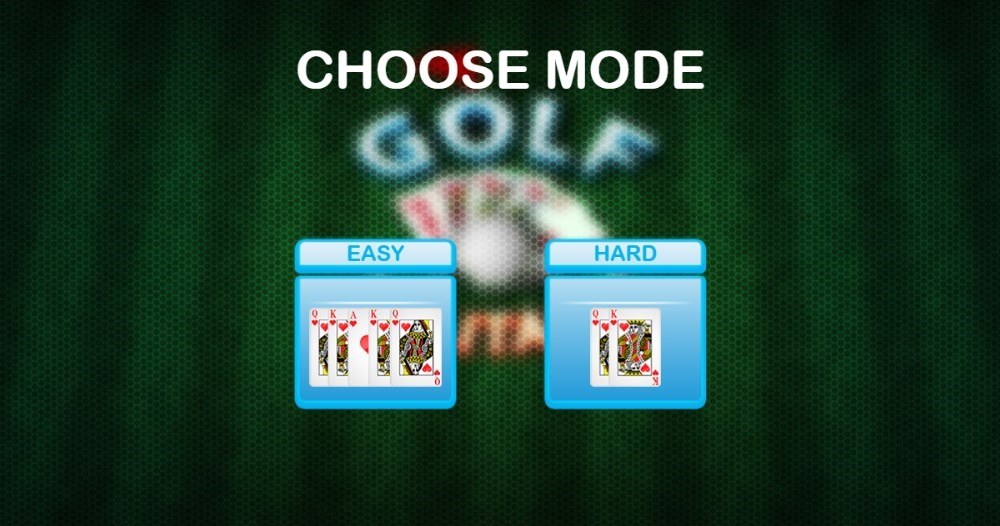 Wybór trybu gry online za darmo Pasjans Golf Solitaire /Click.pl