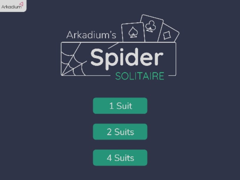 Wybór trybu gry online za darmo Pasjans Spider Solitaire /Click.pl