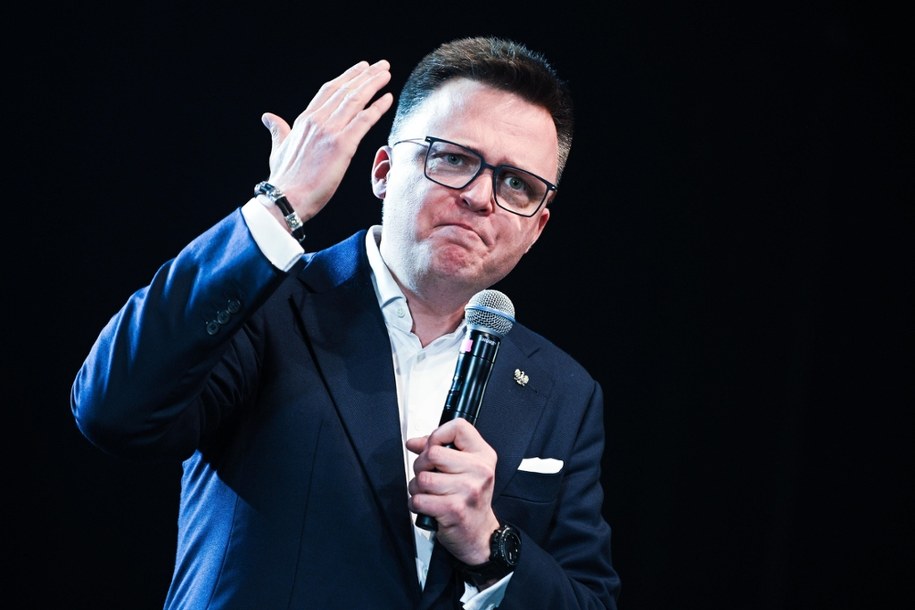 Wybory 2025: Szymon Hołownia poparł Rafała Trzaskowskiego. Sławomir Mentzen komentuje / 	Marcin Obara  /PAP