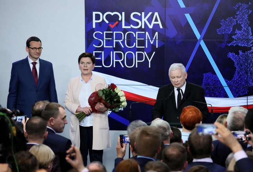 Wybory do PE. Sztab wyborczy PiS /Piotr Molecki /East News