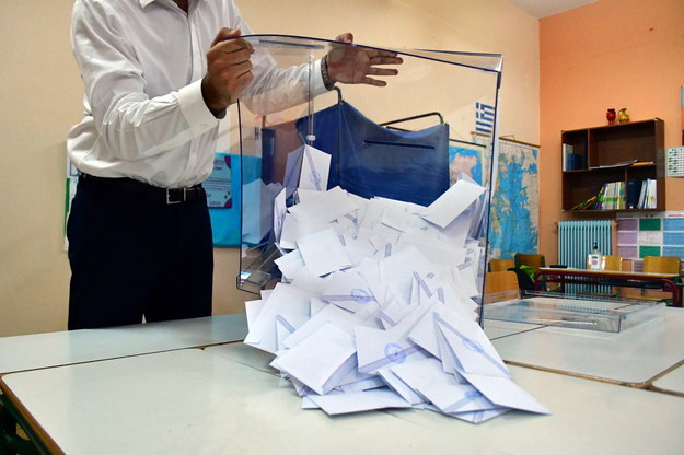 Wybory parlamentarne w Grecji /PAP/EPA/EVANGELOS BOUGIOTIS /PAP