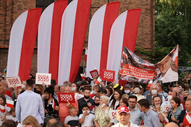 Wybory prezydenckie 2020 - II tura. Uczestnicy spotkania z ubiegającym się o reelekcję prezydentem RP Andrzejem Dudą / 	Lech Muszyński    /PAP