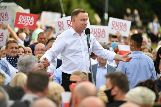 Wybory prezydenckie 2020. Prezydent RP Andrzej Duda /Wojtek Jargiło /PAP