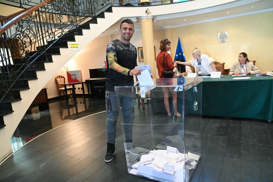 Wybory prezydenckie 2025. Głosowanie w Podgoricy /	Marcin Bielecki   /PAP