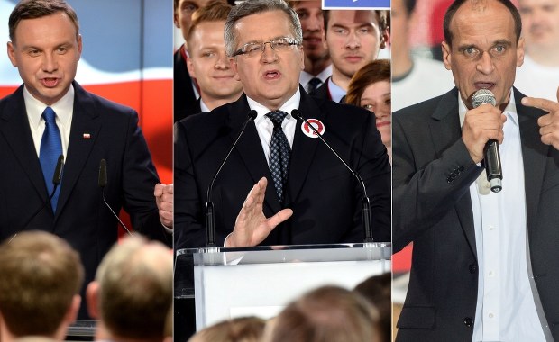 Wybory prezydenckie: Duda, Komorowski i Kukiz na podium