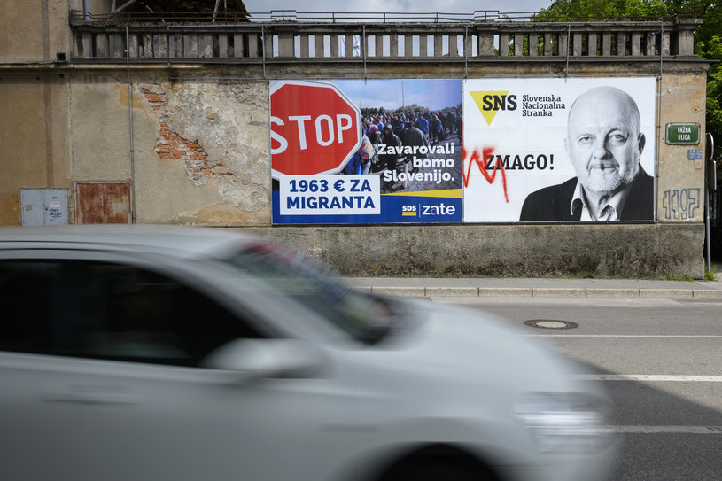 Wybory w Słowenii. Plakaty wyborcze /Jure MAKOVEC /AFP