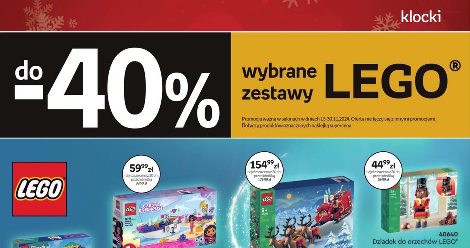 Wybrane zestawy LEGO 40% taniej w Empiku /Empik /INTERIA.PL