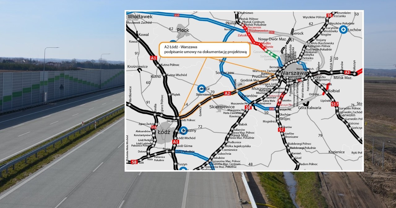 Wybrano wykonawcę projektu rozbudowy odcinka autostrady A2. /GDDKiA