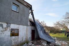 Wybuch doszczędnie zniszczył budynek