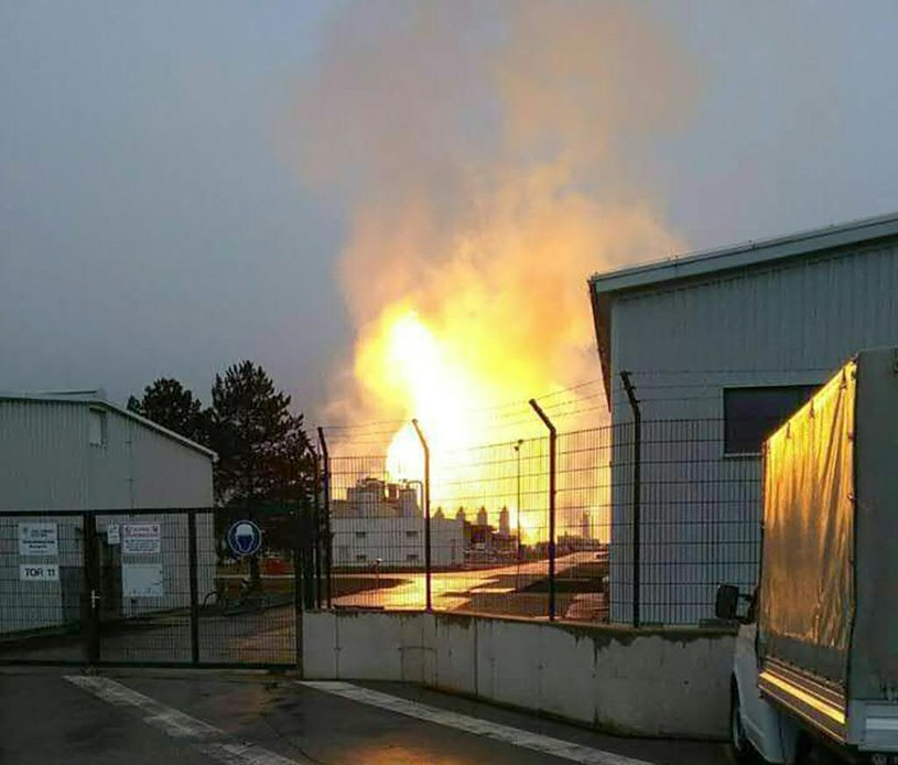 Wybuch gazociągu w Austrii /AFP