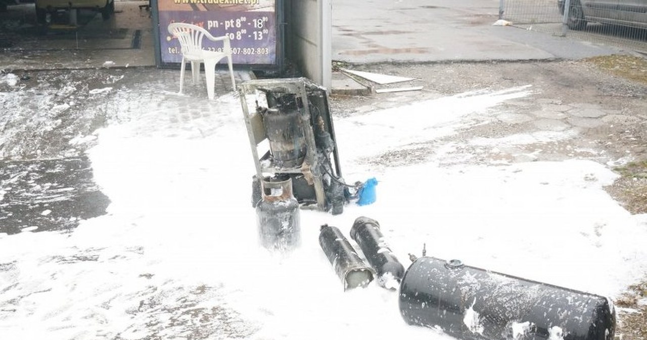 Wybuch gazu na stacji kontroli pojazdów