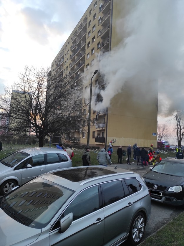 Wybuch i pożar w bloku w Zabrzu /Gorąca Linia RMF FM