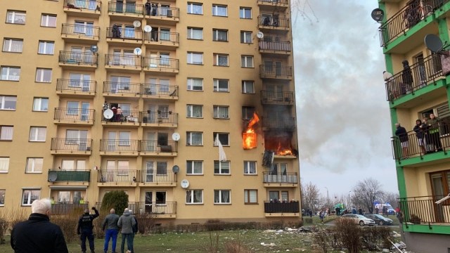 Wybuch i pożar w bloku w Zabrzu /Gorąca Linia RMF FM
