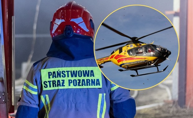 Wybuch pieca w Starachowicach. Kobieta zabrana przez LPR