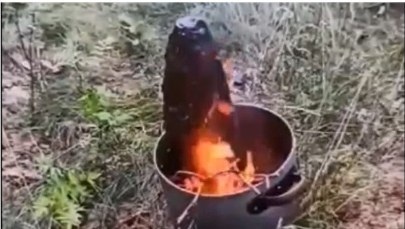 Wybuch pod Radomiem: Aż trudno uwierzyć. Podpalili pocisk i nagrali to telefonem [FILM]