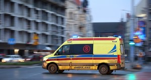 Wybuch samochodu w Libiążu. 22-latek poszkodowany