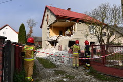 Wybuch w domu jednorodzinnym w Łukowej