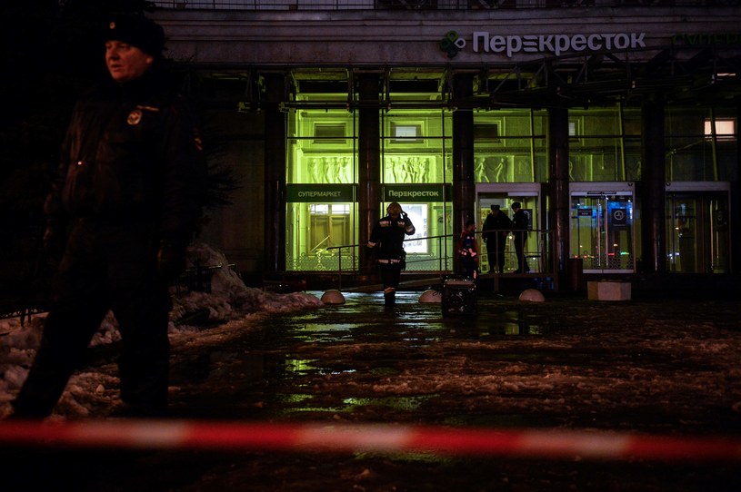 Wybuch w supermarkecie w Petersburgu /Olga Maltseva /AFP