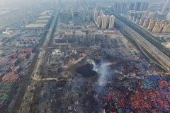 Wybuch w Tiencin. Na miejscu katastrofy wciąż tlą się pożary