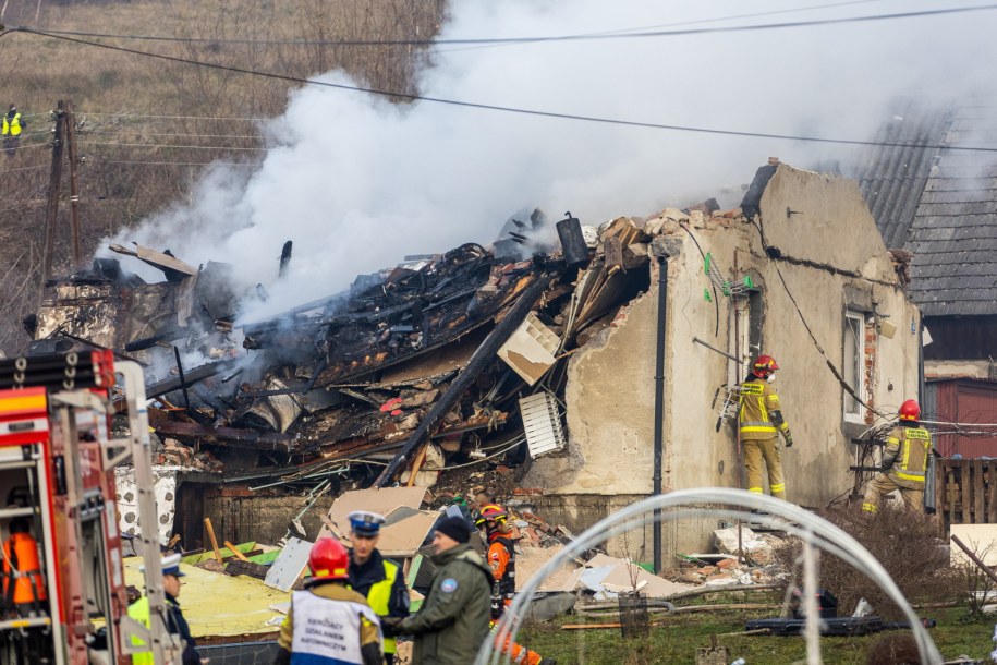 Wybuch w Ustroniu /Tomasz Wiktor /PAP