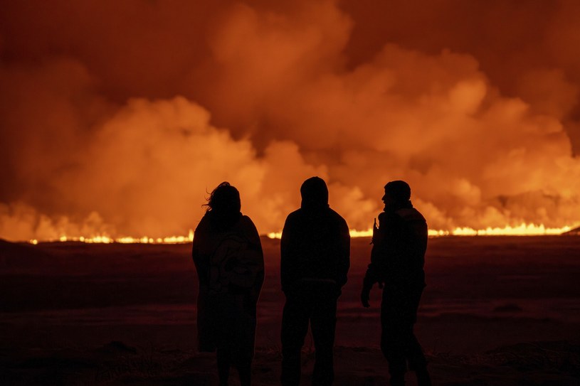 Erupție vulcanică în Islanda.  /Marco De Marco/Associated Press/East News/East News