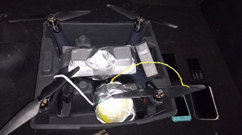 Wybuchowy dron należący do kartelu CJNG / Mexican Federal Police /materiały prasowe