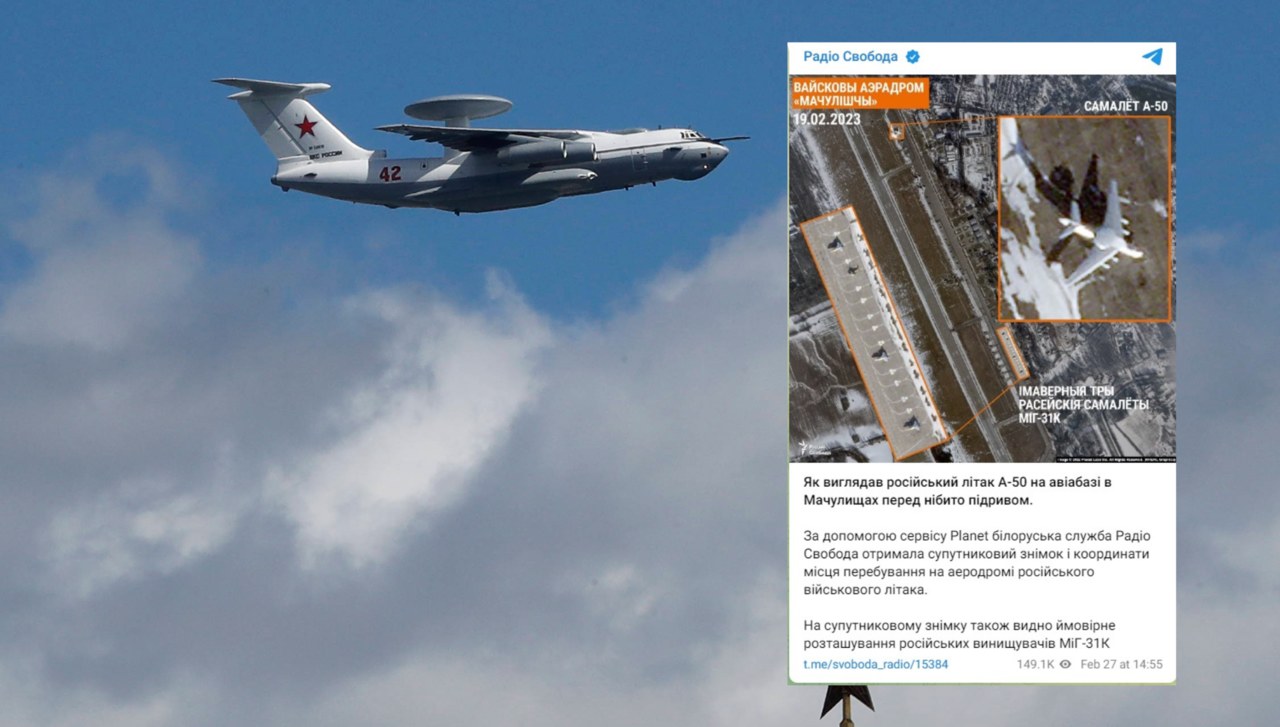 Wybuchy na lotnisku pod Mińskiem. Opublikowano zdjęcia satelitarne samolotu A-50