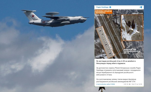Wybuchy na lotnisku pod Mińskiem. Opublikowano zdjęcia satelitarne samolotu A-50