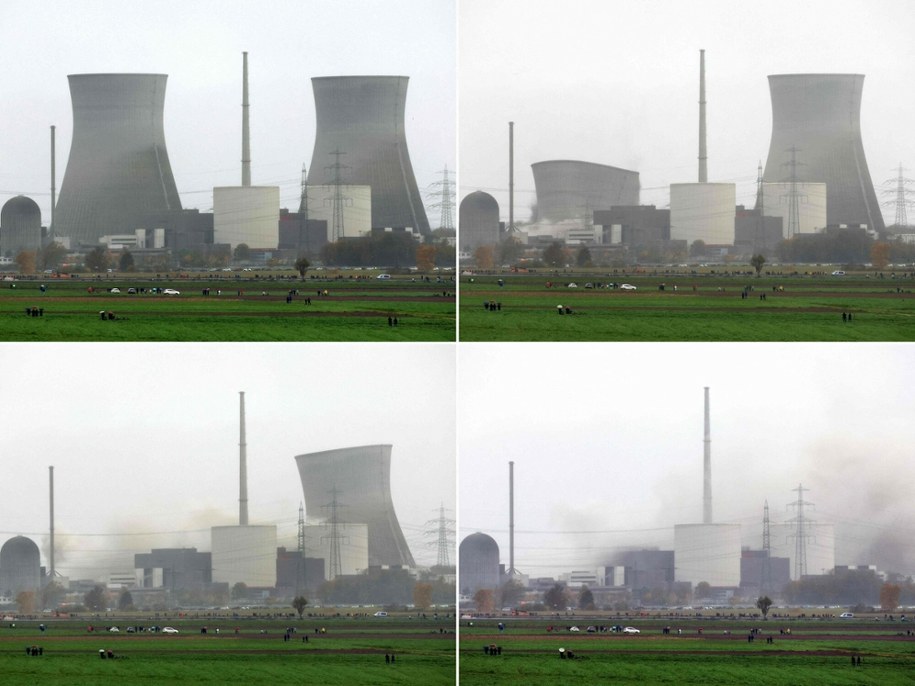 Wyburzanie elektrowni atomowej w Gundremmingen /KARL-JOSEF HILDENBRAND/AFP/East New /East News