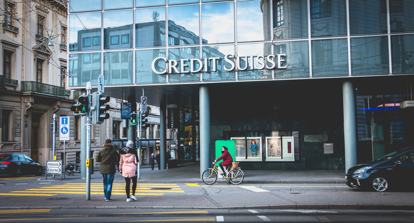 Wycena szwajcarskiego banku Credit Suisse spadła w środę o otwarcia giełdy o 20 proc. - stan na godz. 13. /123RF/PICSEL