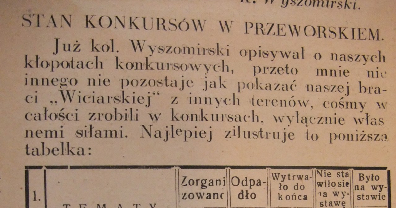 Wycinek z prasy ludowej z lat 30., z informacją podpisaną przez Józefa Ulmę /Archiwum autora