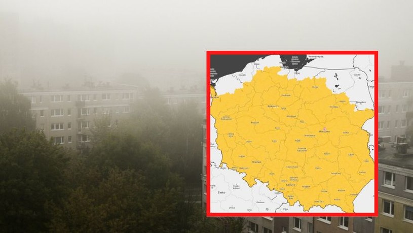 Wydano ostrzeżenia przed mgłami dla niemal całej Polski /East News/ Artur Szczepanski/REPORTER ; Twitter @IMGWmeteo /