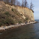 "Wydarzenia". Niebezpieczny klif w Gdyni. Znowu osuwa się ziemia