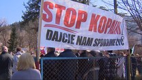 ''Wydarzenia'': Protesty na Dolnym Śląsku. Mieszkańcy nie chcą transportów kruszywa 