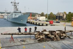 Wydobycie bombowca z dna Bałtyku