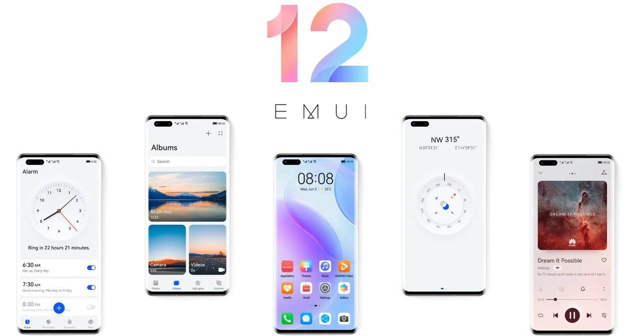 Wygląd EMUI 12 Fot. Huawei /materiał zewnętrzny