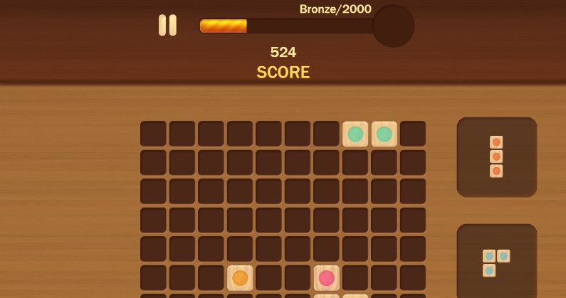 Wygląd gry online za darmo Wood Block Puzzle 2 /Click.pl