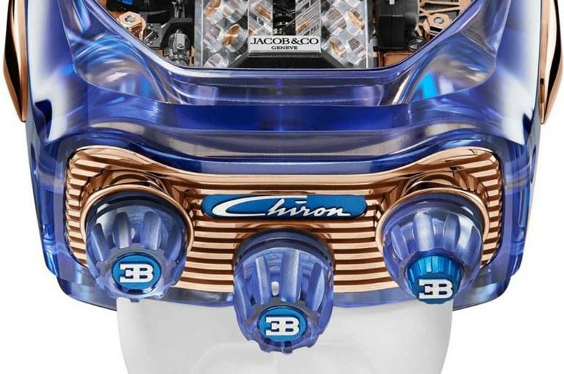 Wygląd zegarka Bugatti Chiron nawiązuje do elementów wnętrza słynnego super-samochodu /East News