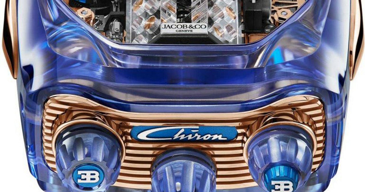 Wygląd zegarka Bugatti Chiron nawiązuje do elementów wnętrza słynnego super-samochodu /East News