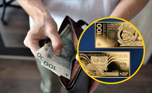 Wygląda jak banknot, ale to moneta. Złote 100 złotych od poniedziałku w obiegu