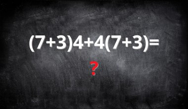 Wygląda łatwo, ale liczenie w pośpiechu kończy się błędem. Podasz wynik?