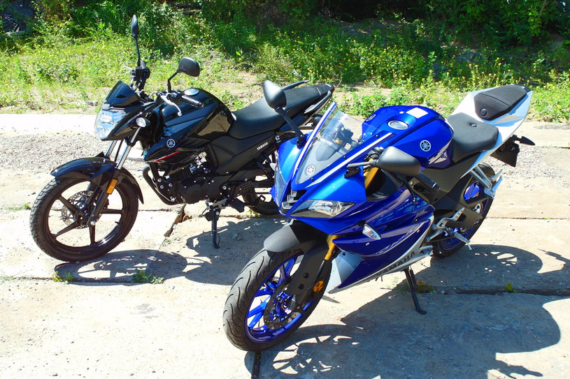 Wyglądają "dorosło", ale te motocykle Yamahy mają silniki o pojemności 125 ccm /INTERIA.PL