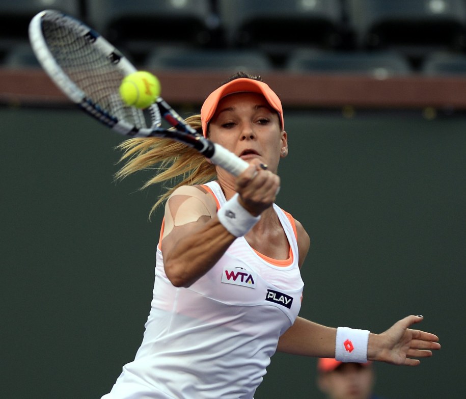 Wygrana Radwańskiej w Indian Wells /MICHAEL NELSON /PAP/EPA